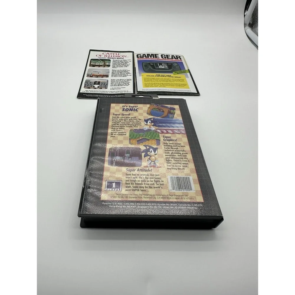 SONIC THE HEDGEHOG SEGA GENESIS NOT FOR RESALE COMPLETE CIB TESTED + POSTER